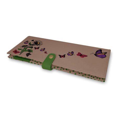 Porte chéquier Butterfly sunflower 2