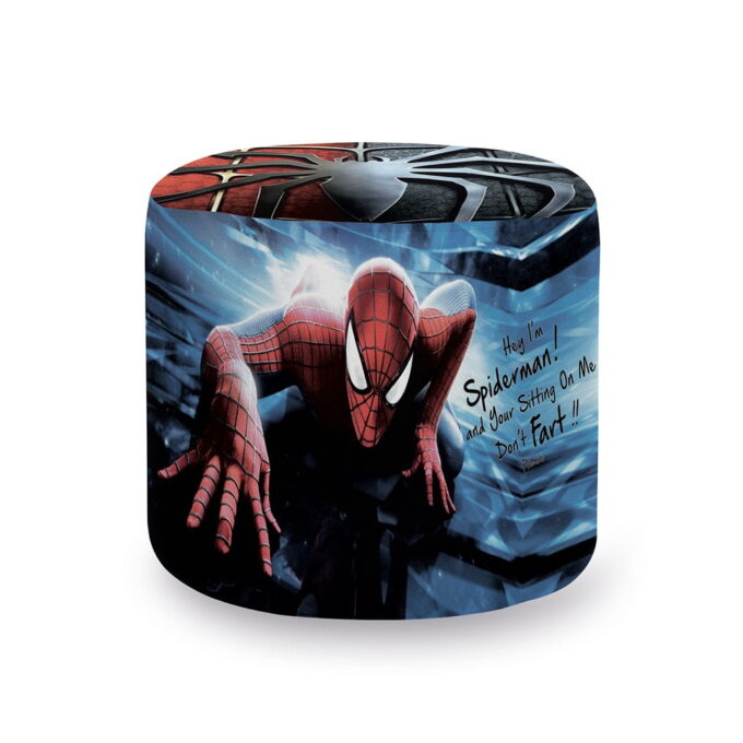 Pouf-cylindrique-Spiderman