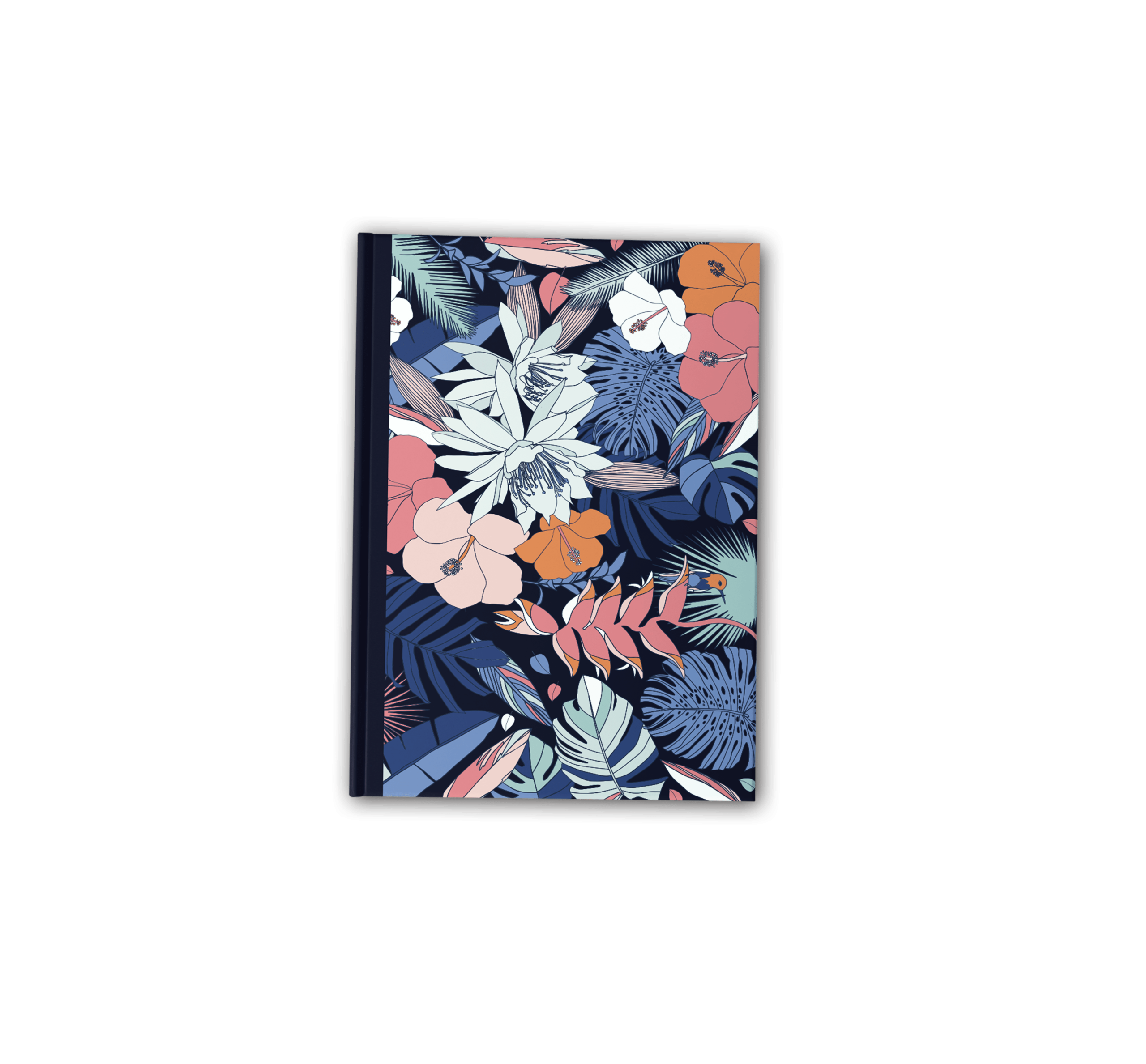 Bloc notes Floral bleu