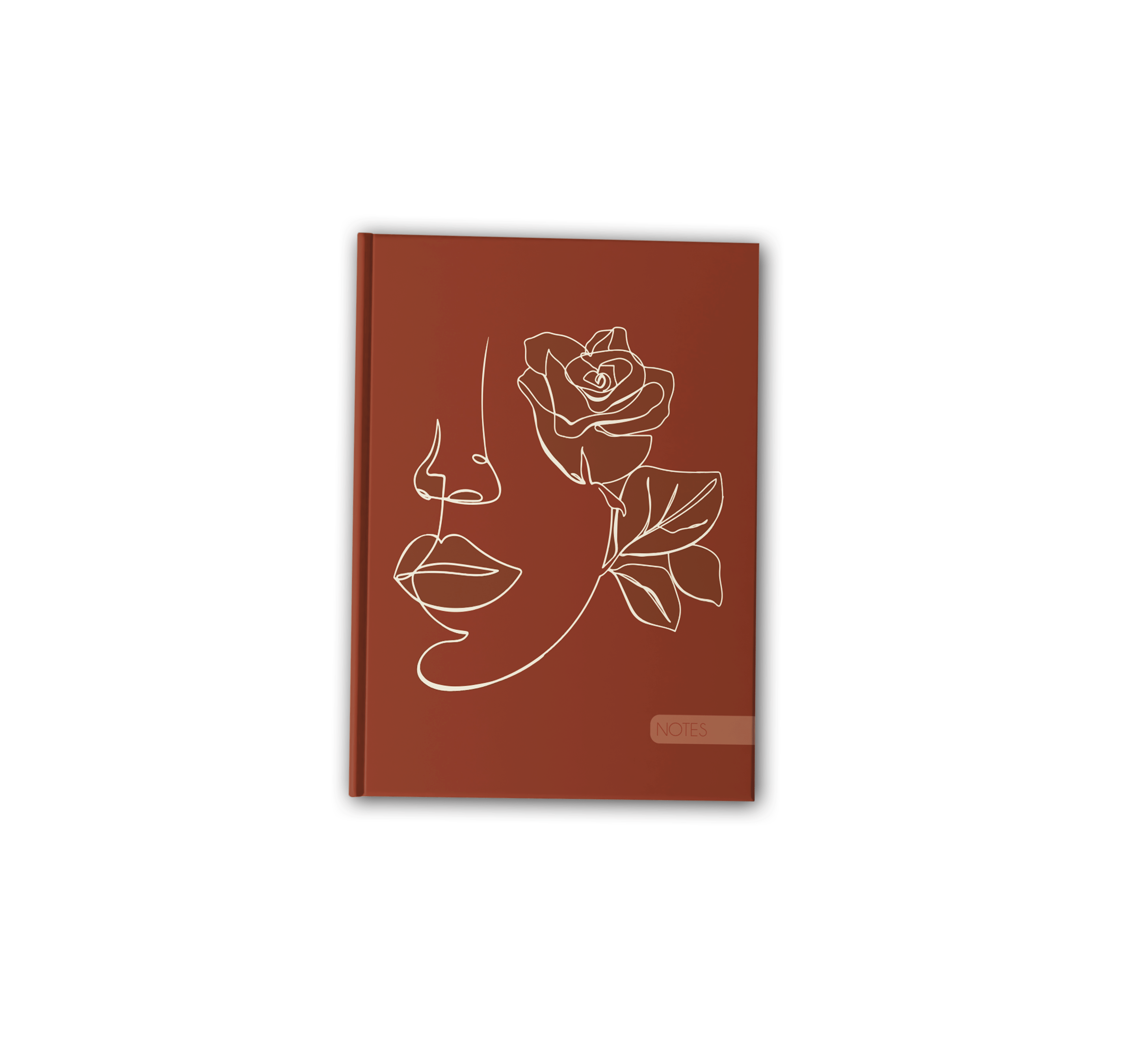 Bloc-notes Line art rose