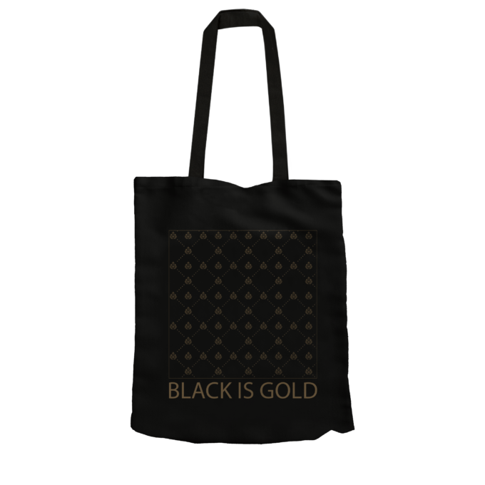 tote bag Black is gold