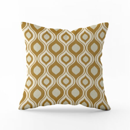 Coussin Carré Wavy yellow