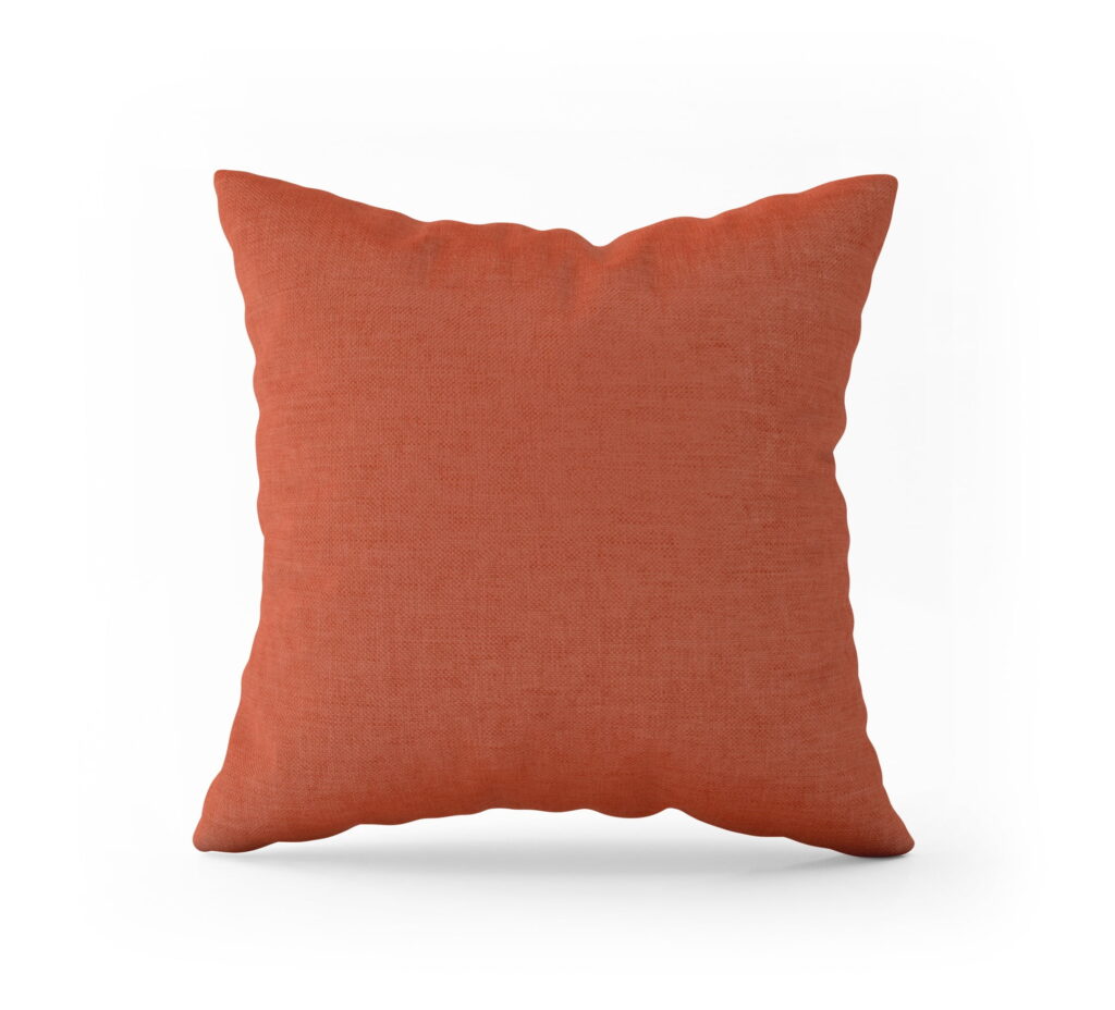 Coussin Carré abstract arts orange verso