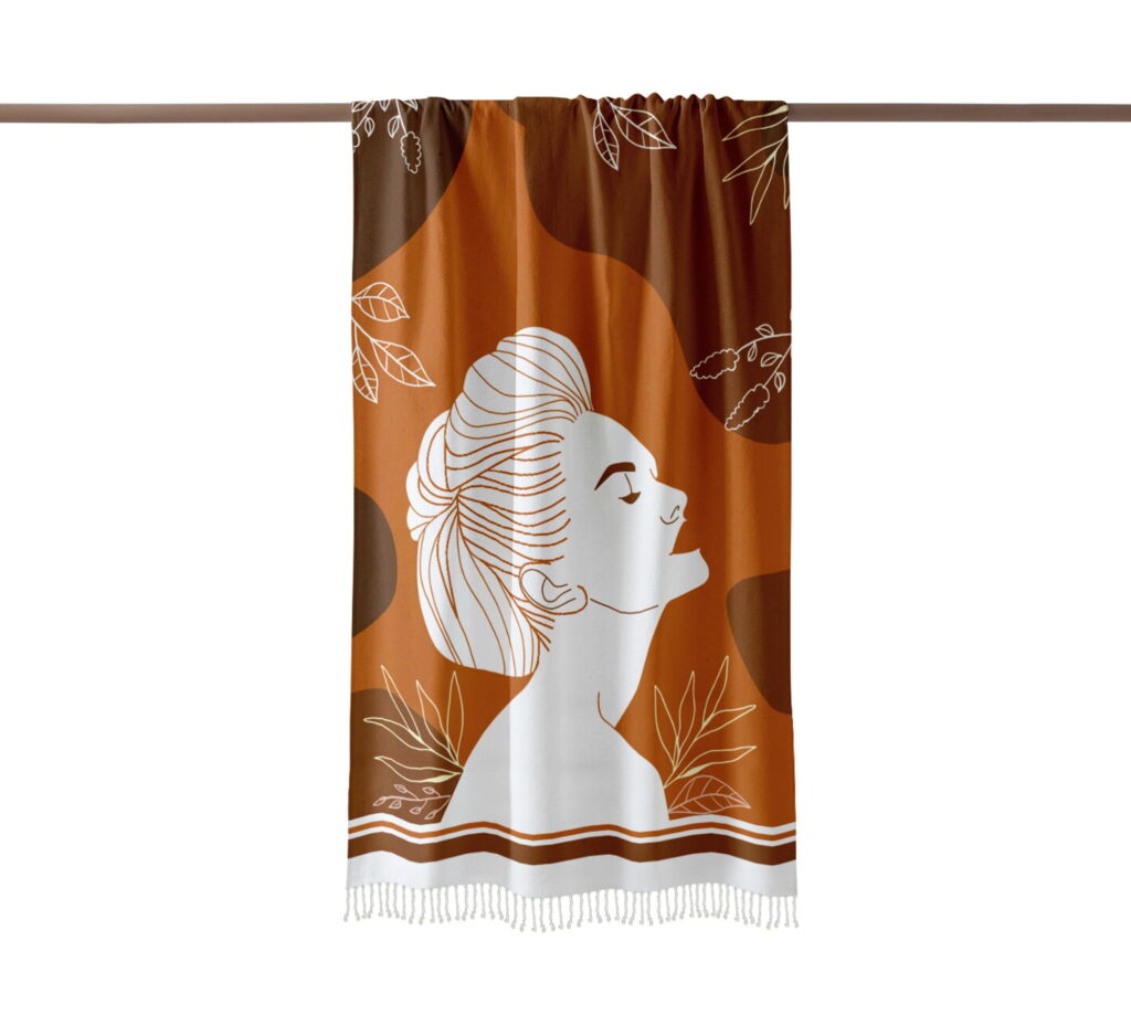 Fouta plage Lady in Brown