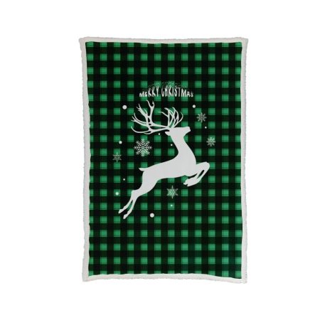 Plaid Teddy green deer