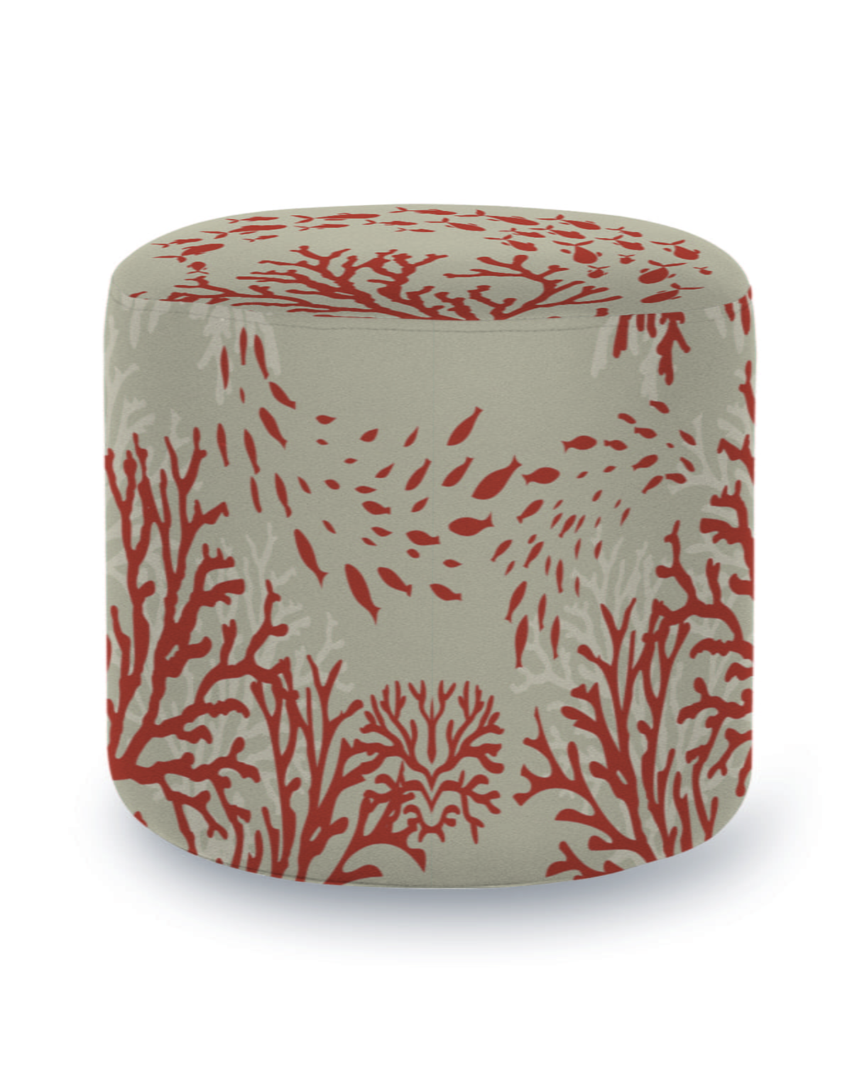 Pouf cylindrique Coral Fish Gang