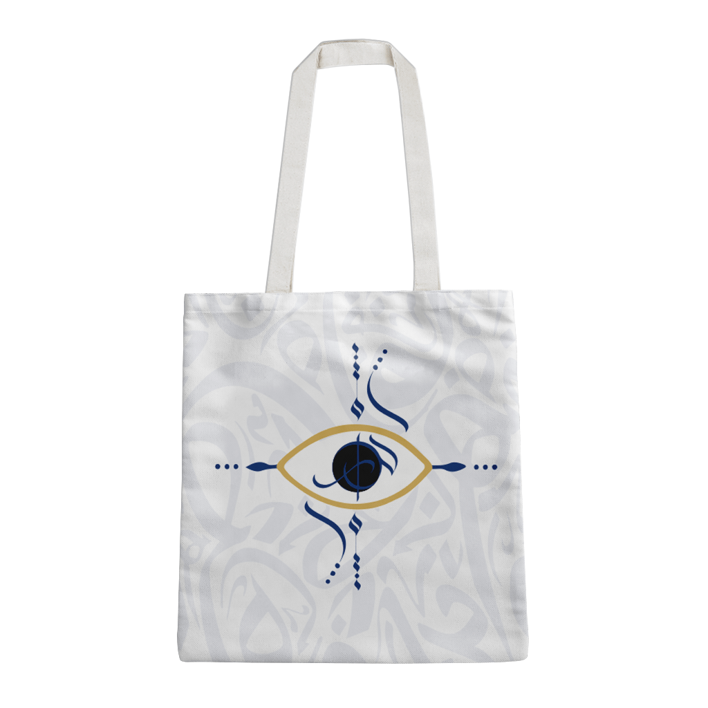 Tote bag Eye Calli White