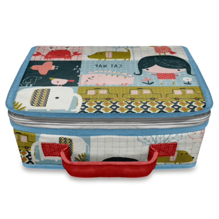 lunch box enfant girl patchwork