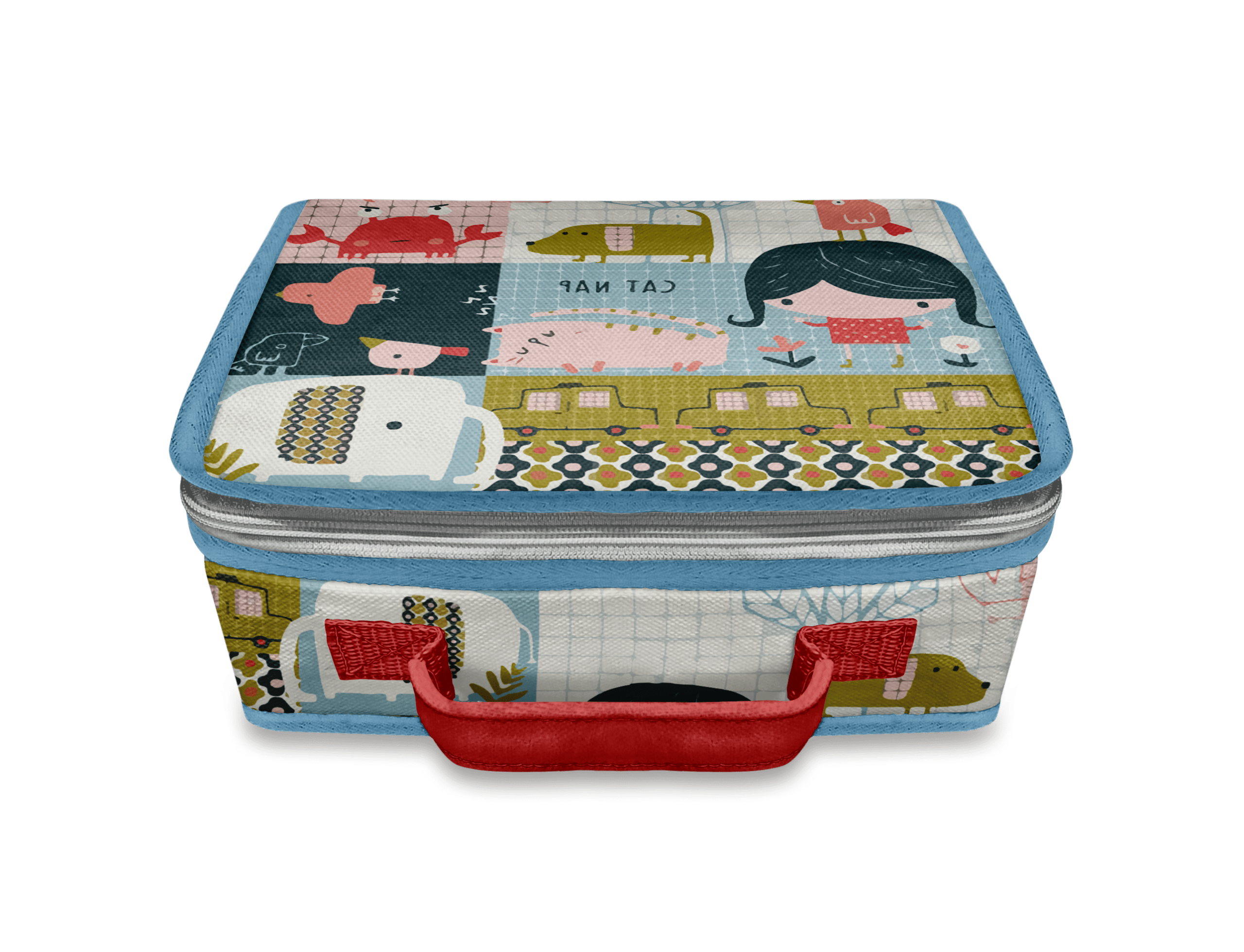 lunch box enfant girl patchwork