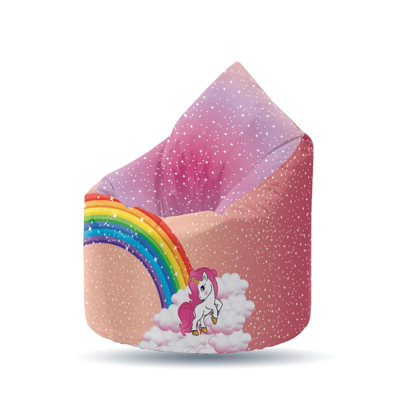 DUO ACCESSORIES Pouffe unicorn rainbow 1 Accueil