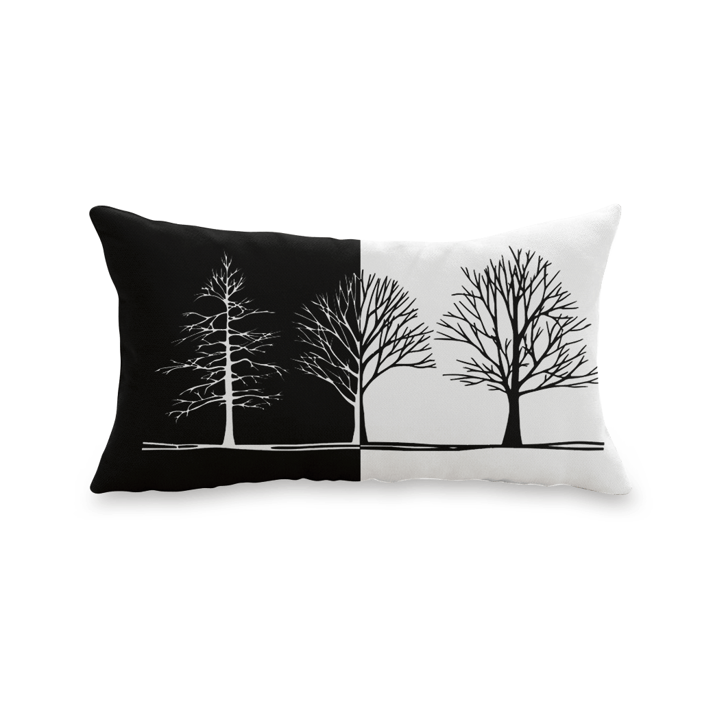 DUO ACCESSORIES Mockup coussin rectangulaire winter trees Décoration textile
