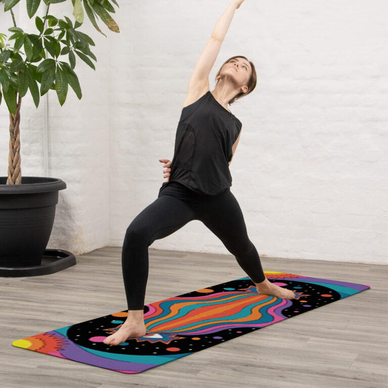 DUO ACCESSORIES Tapis Yoga Colorful Eye Accueil