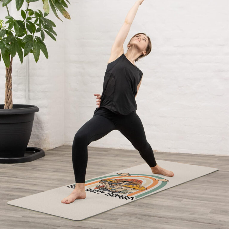 DUO ACCESSORIES Tapis Yoga Think Happy Thoughts Accueil