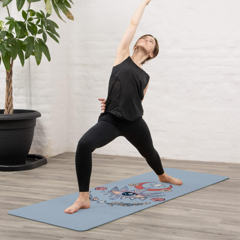 DUO ACCESSORIES Tapis yoga Blue eye Accueil